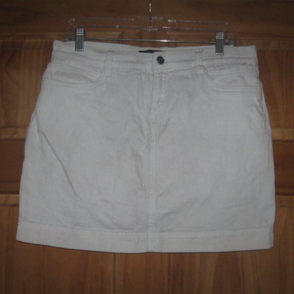 Daisy Fuentes White Denim Skirt - Picture 1 of 2